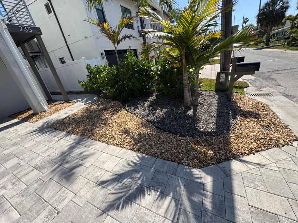Rock and Mulch Installation image