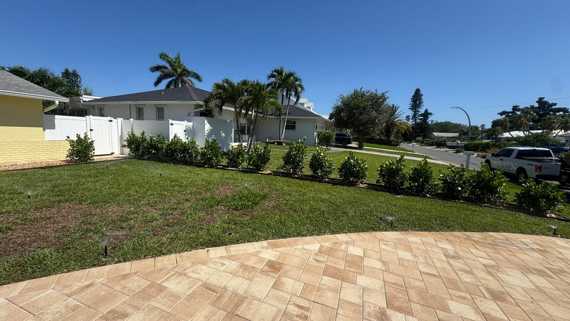 Gallery photos for New Planting Bed, Sod, and Clusia Privacy Hedges Upgrade Curb Appeal: Image #3