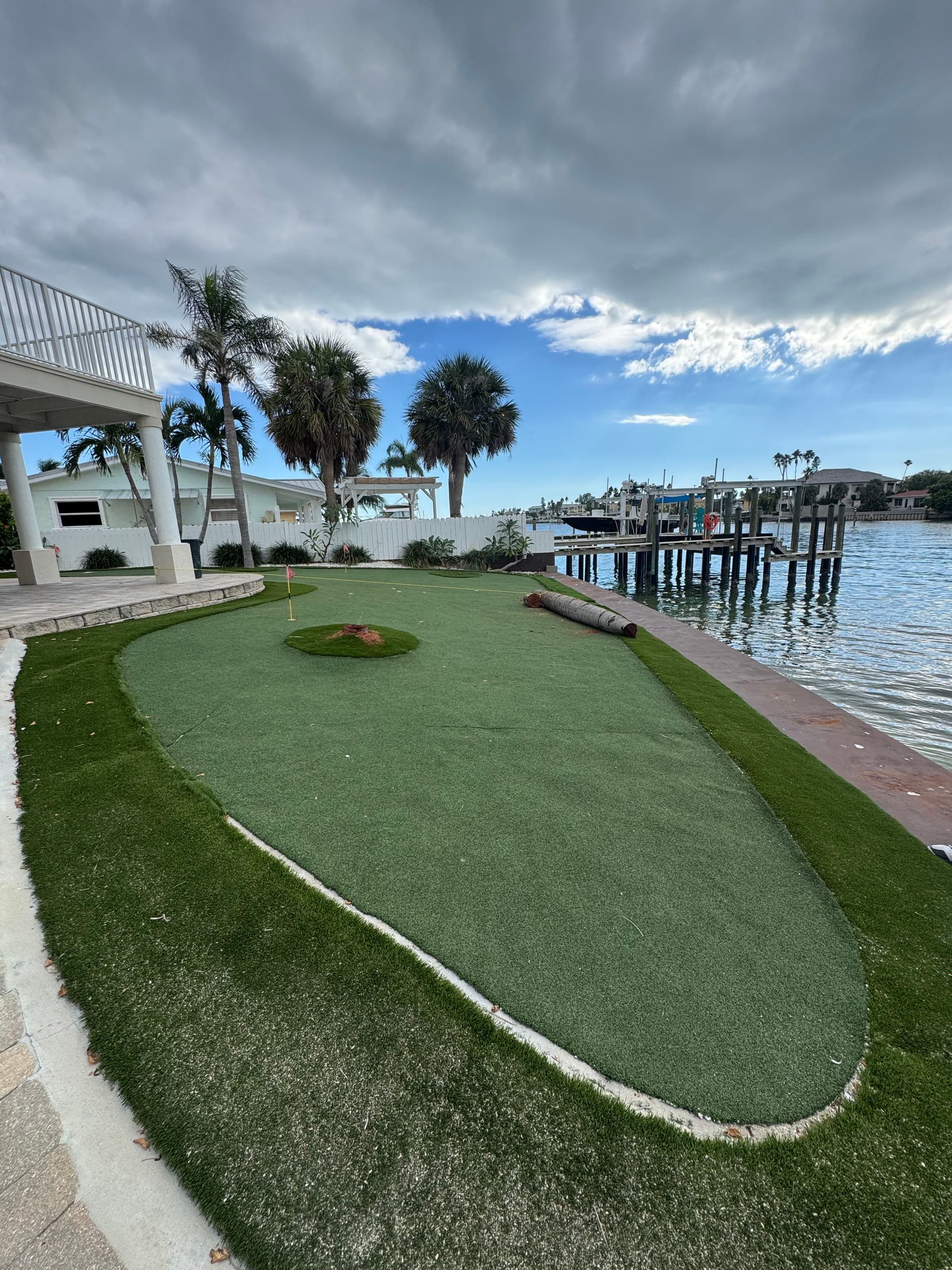 Gallery photos for Waterfront Patio, Retaining Wall and Putting Green Done Right: Image #6
