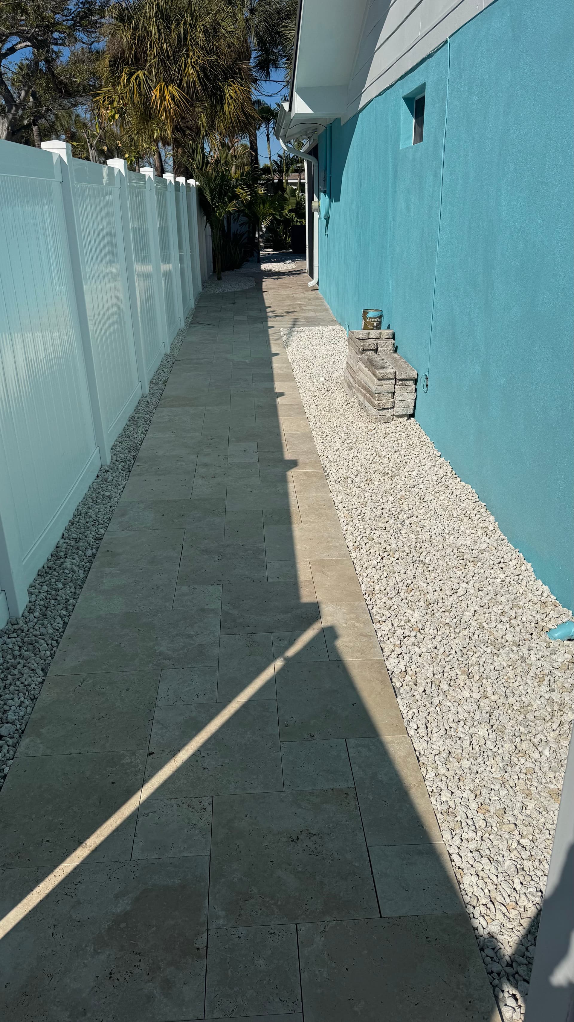 Gallery photos for Clusia Hedge, Paver Border, and Limestone Beds Done Right: Image #3