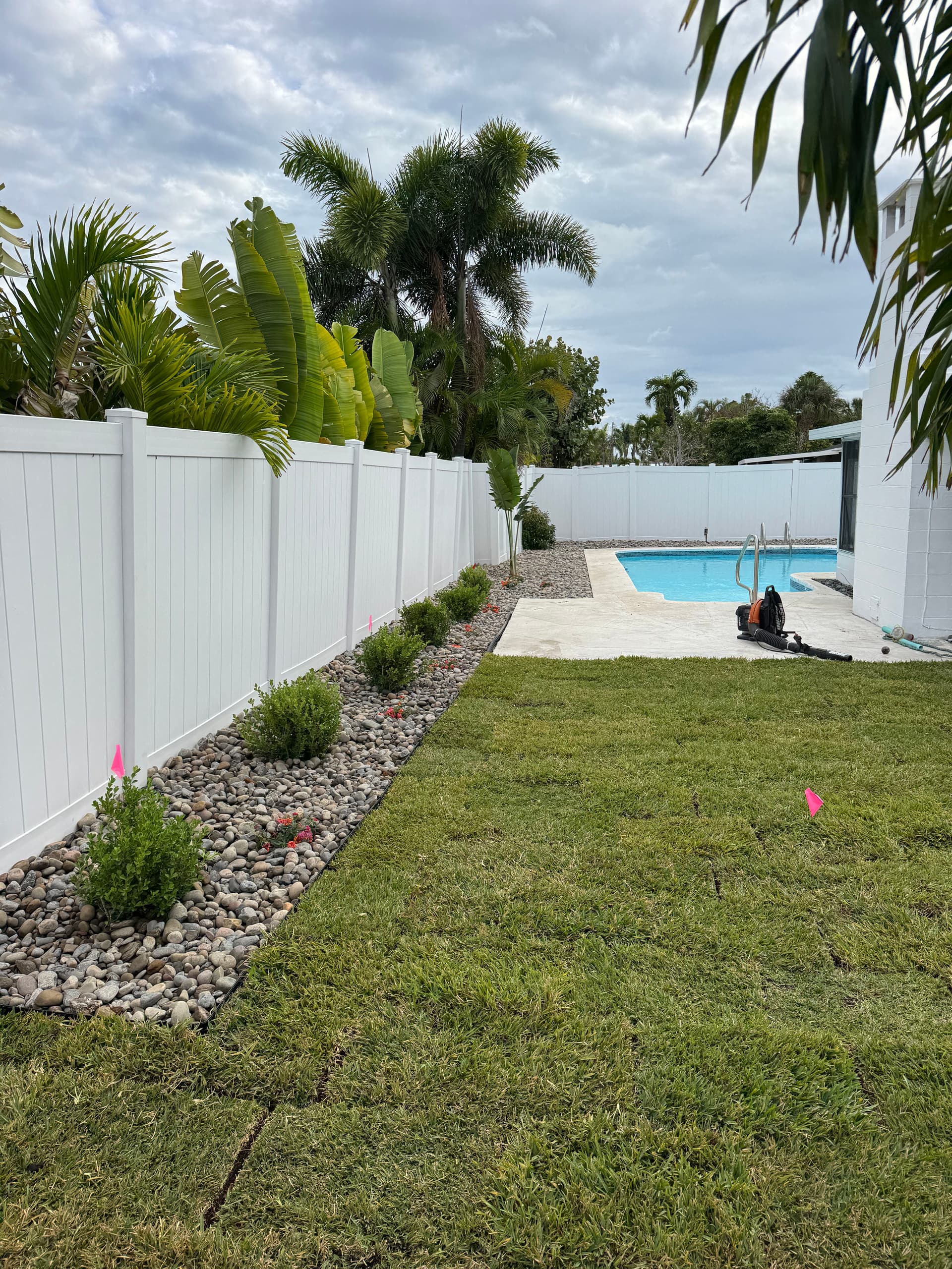 Gallery photos for Backyard Sod Installation and Full Landscape Overhaul: Image #2