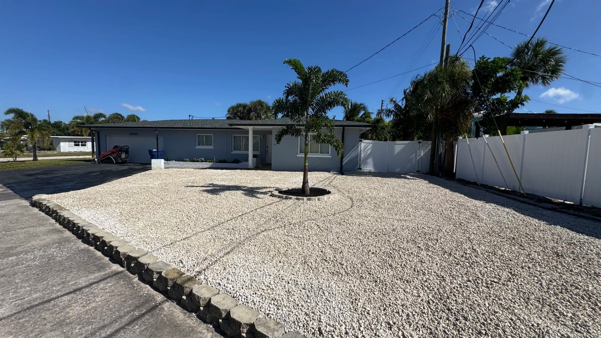 Dead Grass Out Limestone Rock In for a Sharp Front Yard image