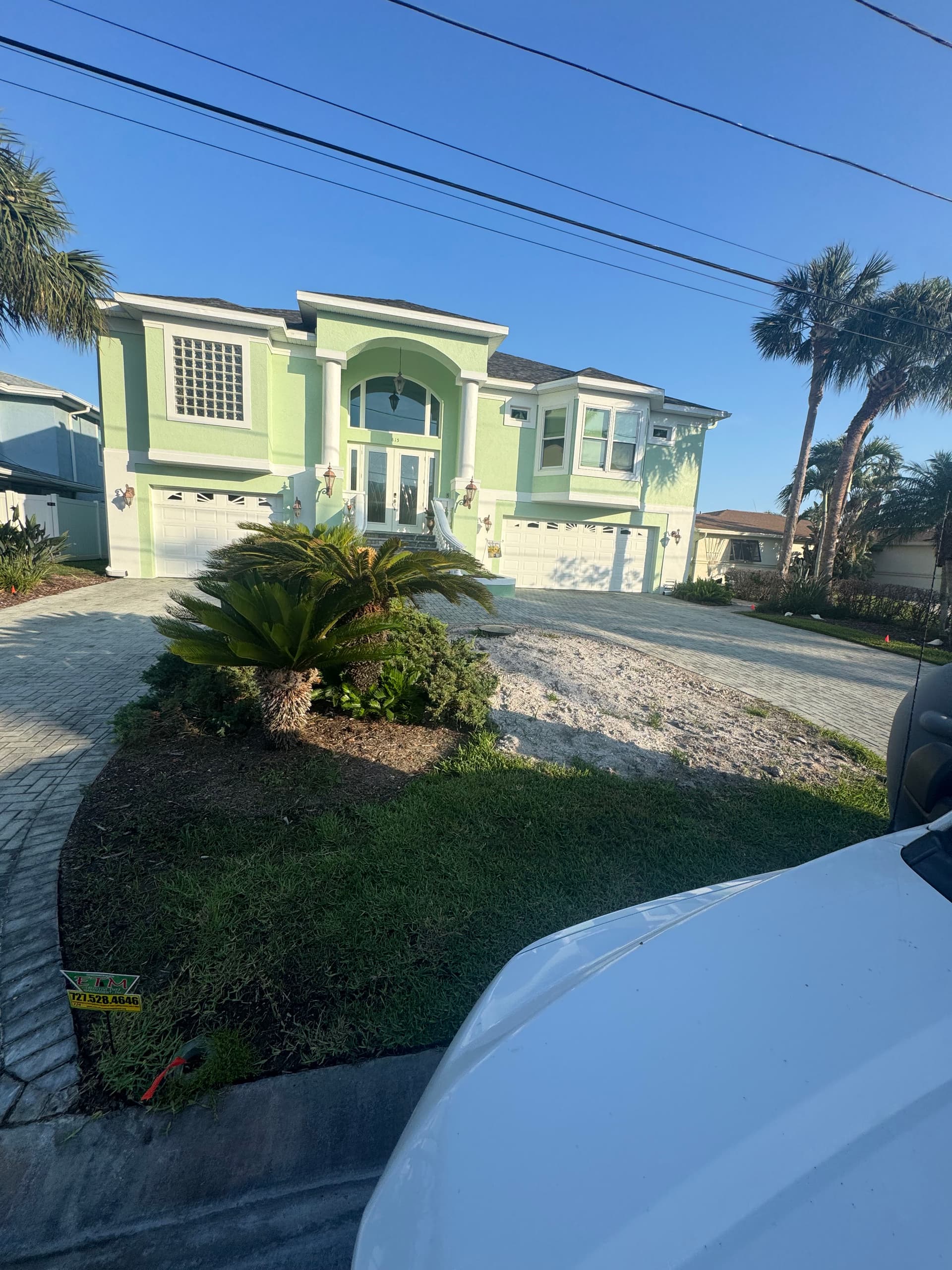 Gallery photos for Full Property Landscape Makeover with New Sod, Plants, and Rock: Image #3
