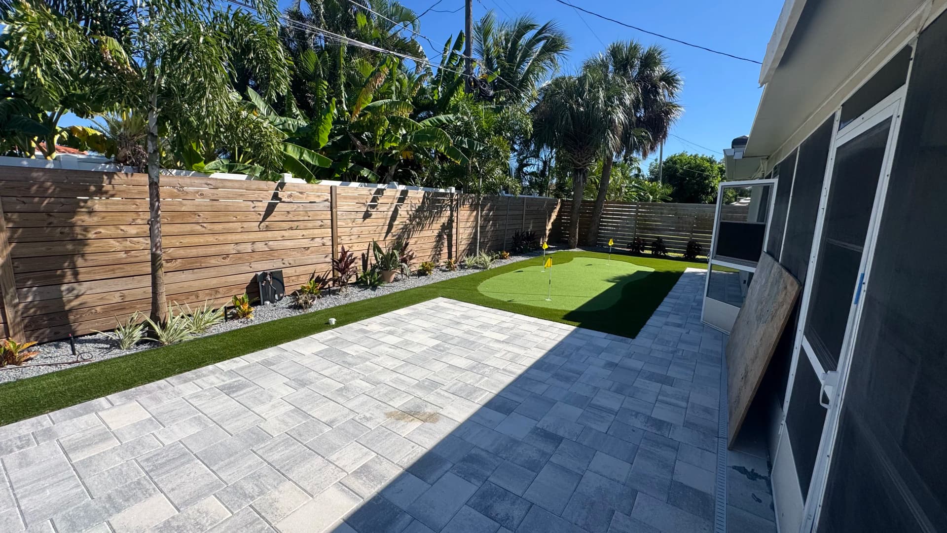 Gallery photos for Custom Putting Green and Artificial Turf Install in St. Pete Beach: Image #1