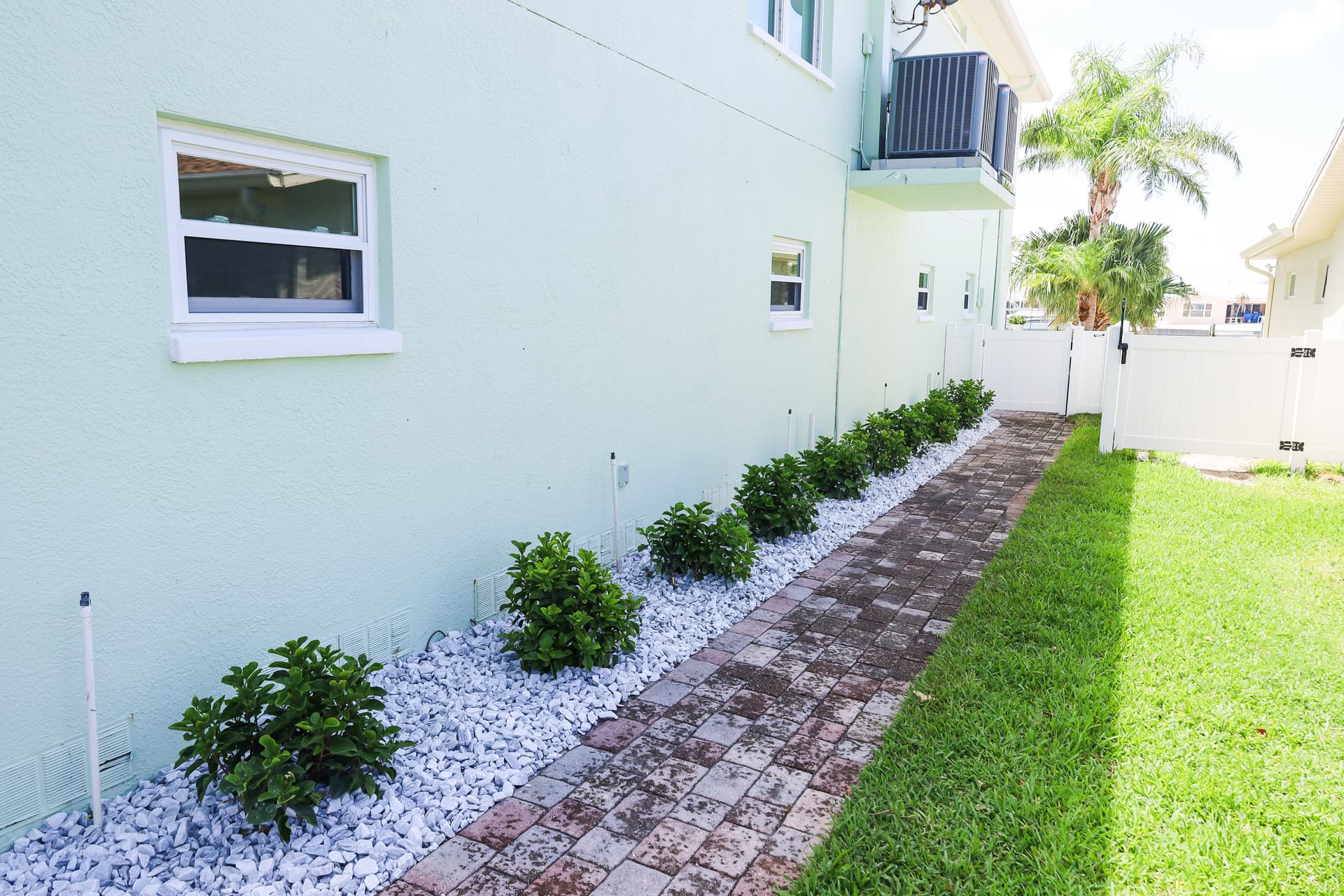 Gallery photos for Full Property Landscape Makeover with New Sod, Plants, and Rock: Image #2