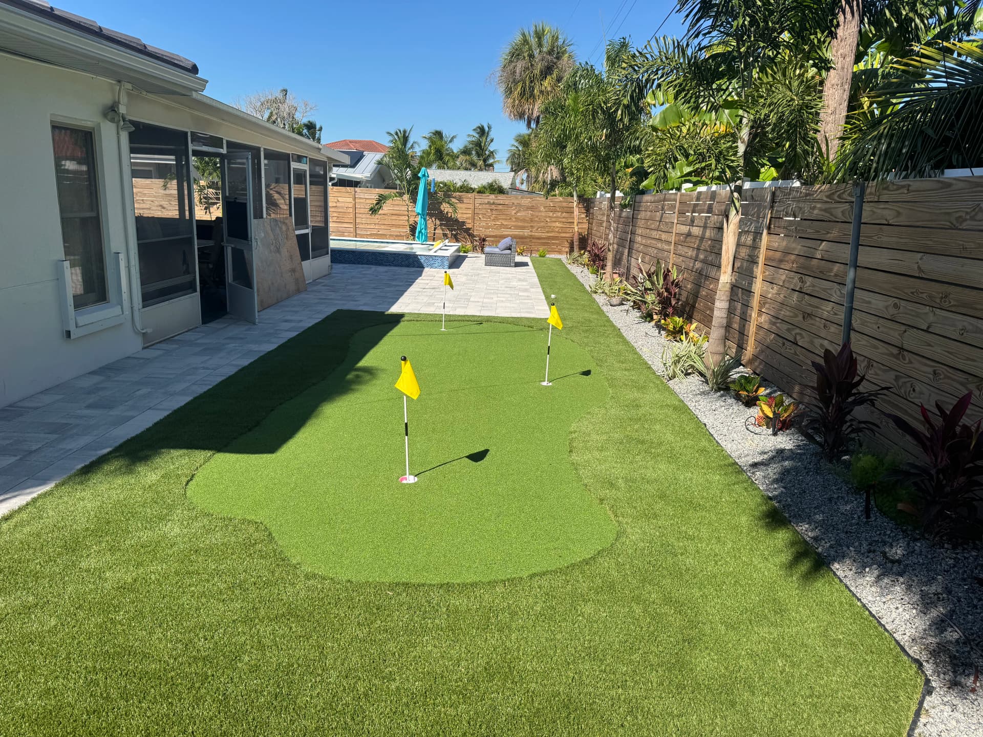 Custom Putting Green and Artificial Turf Install in St. Pete Beach image