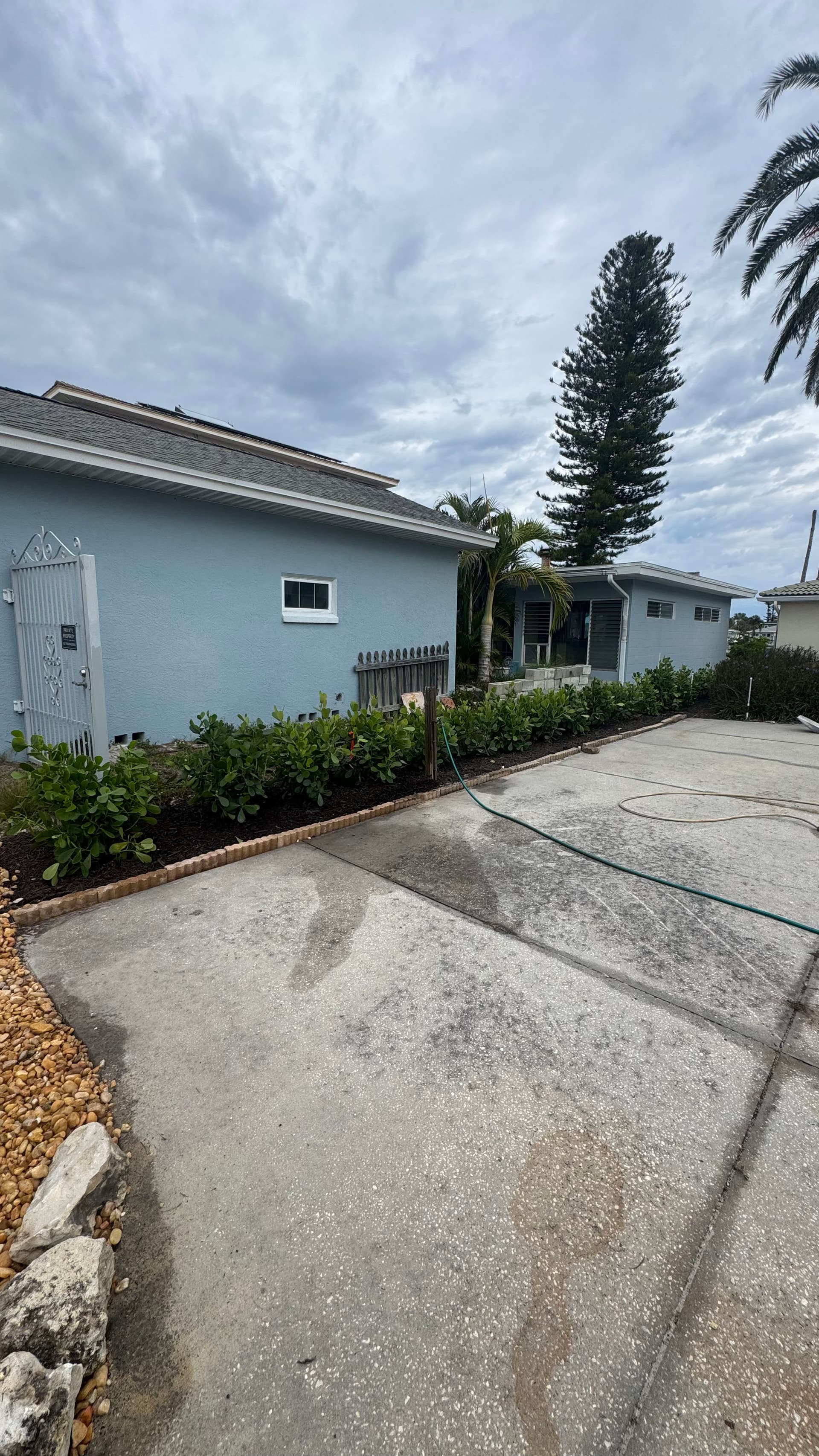 Gallery photos for Front Yard Rock and Mulch Install That Actually Adds Privacy: Image #1