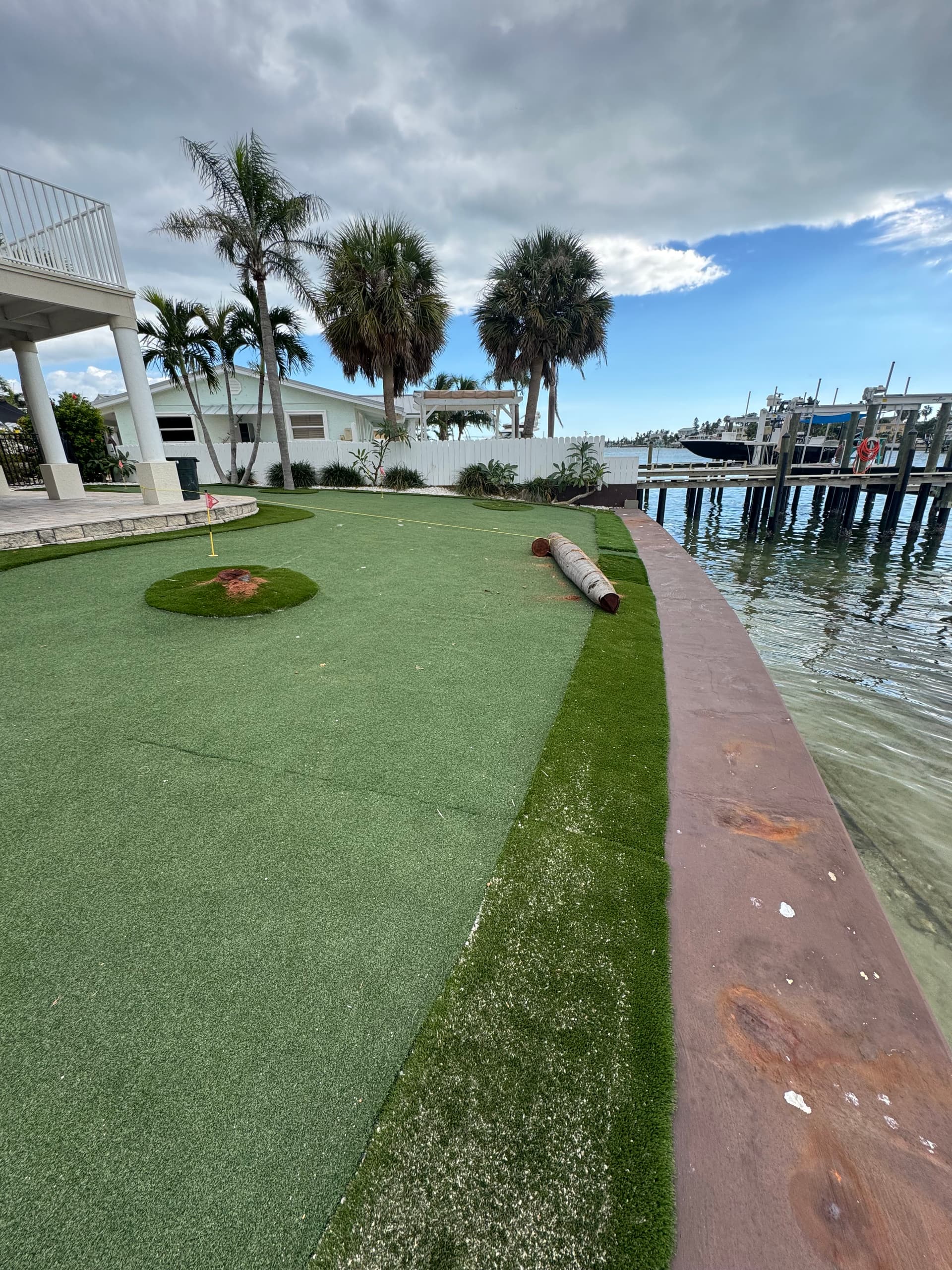 Gallery photos for Waterfront Patio, Retaining Wall and Putting Green Done Right: Image #5