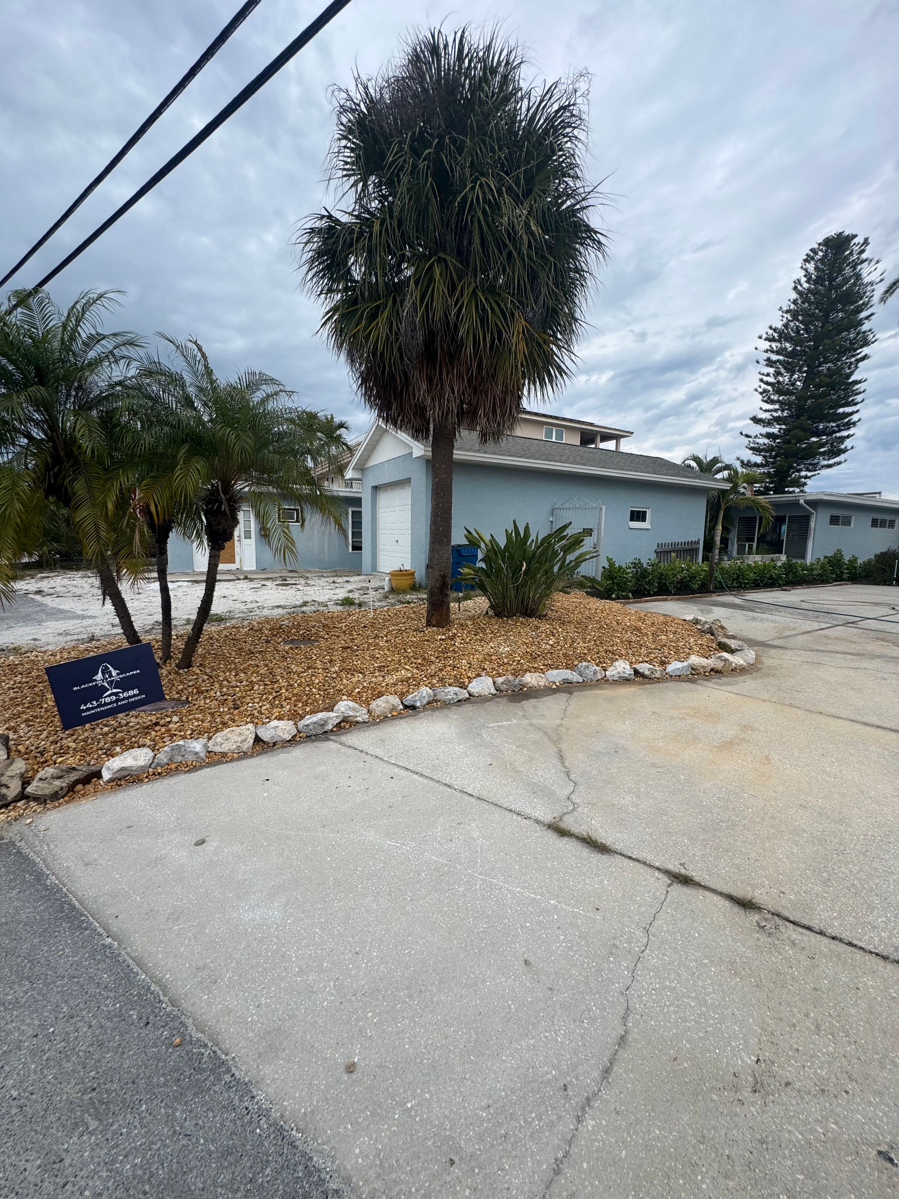 Project Front Yard Rock and Mulch Install That Actually Adds Privacy image