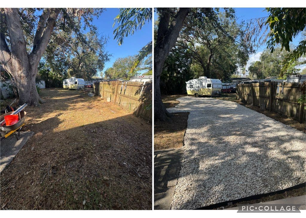 Shell Walkway Installation image